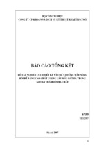 Báo cáo tổng kết nghiên cứu thiết kế và chế tạo ống mẫu nòng đôi để nâng cao chất lượng lấy mẫu đất đá trong khoan thăm dò địa chất (2)