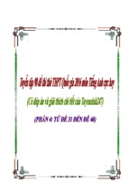 Tuyển tập 98 đề thi thử thpt quốc gia  2016 môn tiếng anh cực hay có đáp án và bình luận chi tiết của tuyensinh247 (phần 4)