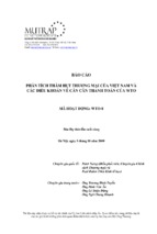 Phân tích thâm hụt thương mại của Việt Nam và các điều khoản về cán cân thanh toán của WTO