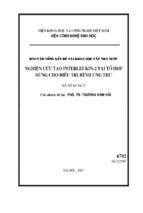 Báo cáo tổng kết đề tài khoa học cấp nhà nước nghiên cứu tạo interleukin 2 tái tổ hợp dùng cho điều trị bệnh ung thư