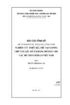 đề tài nghiên cứu khoa học công nghệ nghiên cứu thiết kế, chế tạo goòng chở vật liệu đổ tải bằng mở đáy cho các mỏ than hầm lò việt nam