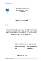 Chuyên đề tốt nghiệp giải pháp nhằm nâng cao sự thỏa mãn khách hàng khi sử dụng dịch vụ tại công ty emerald digital marketing