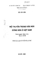 Mộ thuyền trong văn hóa đông sơn ở việt nam