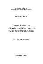 Luận văn ths chiến lược đẩy mạnh hàng xuất khẩu hàng dệt may việt nam vào thị trường mỹ đến năm 2010