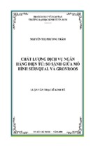 Chất lượng dịch vụ ngân hàng điện tử_ so sánh giữa mô hình servqual và gronross