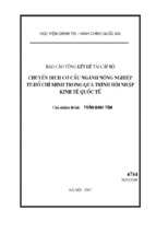 Chuyển dịch cơ cấu ngành nông nghiệp tp. hồ chí minh trong quá trình hội nhập kinh tế quốc tế (5)