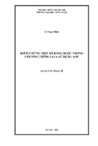 Kiểm chứng một số ràng buộc trong chương trình java sử dụng aop