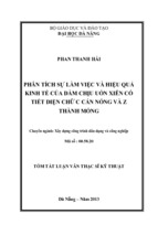 Tóm tắt luận văn thạc sĩ kỹ thuật phân tích sự làm việc và hiệu quả kinh tế của dầm chịu uốn xiên có tiết diện chữ c cán nóng và z thành mỏng