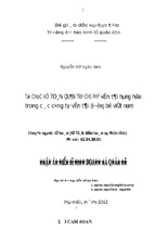 Luận án tiến sĩ kinh doanh và quản lý tổ chức kế toán quản trị chi phí vận tải hàng hóa trong các công ty vận tải đường bộ việt nam