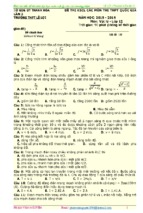 đề và giải chi tiết đề thi thử môn lí thpt lê lợi   thanh hóa