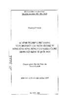 Sự hình thành và trữ lượng nước dưới đất các trầm tích đệ tứ đồng bằng sông hồng