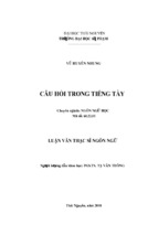 Câu hỏi trong tiếng tày