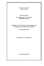 đề tài nghiên cứu khoa học nghiên cứu xây dựng sản phẩm du lịch đà nẵng từ tài nguyên văn hóa