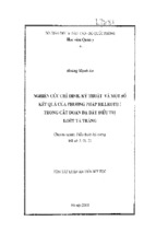 Nghiên cứu chỉ định kỹ thuật và một số kết quả của phương pháp billroth trong cắt đoạn dạ dày điều trị