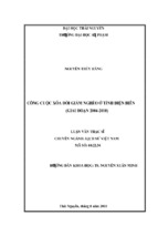 Công cuộc xóa đói giảm nghèo ở tỉnh điện biên (giai đoạn 2004 2010)