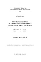 Luận văn thạc sĩ báo cáo thực trạng và giải pháp để lập tài chính hợp nhất cho các doanh nghiệp tại việt nam