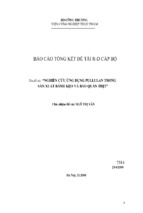 Báo cáo tổng kết đề tài r d cấp bộ nghiên cứu ứng dụng pullulan trong sản xuất bánh kẹo và bảo quản thịt