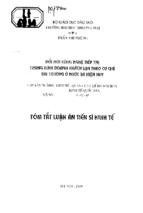 đổi mới công nghệ tiếp thị trong kinh doanh khách sạn theo cơ chế thị trường ở nước ta hiện nay