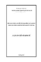 điều hành chính sách tiền tệ nhằm kiểm soát lạm phát trong quá trình chuyển đổi nền kinh tế ở việt nam