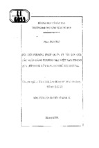 đổi mới phương pháp quản lý tài sản của các ngân hàng thương mại việt nam trong quá trình chuyển sang cơ chế thị trường