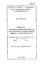 Luận án tiến sĩ nghiên cứu ảnh hưởng của một số tham số động lực học và hình học của hệ con quay đến độ chính xác