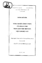 Nâng cao bản lĩnh cá nhân của sĩ quan trẻ trong quân đội nhân dân việt nam hiện nay