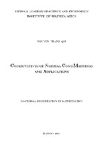 (luận án tiến sĩ toán học) đối đạo hàm của ánh xạ nón pháp tuyến và ứng dụng