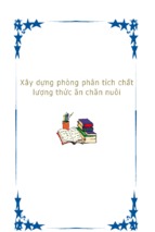 Xây dựng phòng phân tích chất lượng thức ăn chăn nuôi