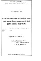 Báo cáo giải pháp hoàn thiện quan hệ tín dụng giữa ngân hàng thương mại với các doanh nghiệp ở việt nam