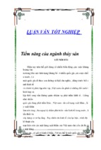 Luận văn tiềm năng của ngành thủy sản