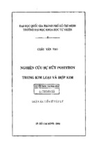 Báo cáo nghiên cứu sự hủy positron trong kim loại và hợp kim