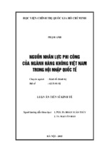 Báo cáo nguồn nhân lực phi công của ngành hàng không việt nam trong hội nhập quốc tế