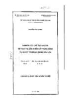 Báo cáo nghiên cứu chế tạo vacxin vô hoạt tụ dấu nhũ hóa phòng bệnh tụ huyết trùng và đóng dấu lợn