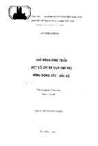 Khả năng phát triển một số cây ăn quả chủ yếu vùng đông bắc   bắc bộ