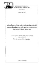 Bồi dưỡng phương pháp thực nghiệm cho học sinh nhằm nâng cao hiệu quả dạy học cơ học lớp 10 phổ thông trung học