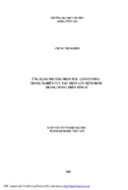 ứng dụng phương pháp pcr   genotyping trong nghiên cứu tác nhân gây bệnh đốm trắng (wssv) trên tôm sú