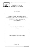 Nghiên cứu bệnh héo xanh vi khuẩn pseudomonas solanacearum smith hại một số cây trồng ở ngoại thành hà nội