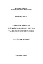 Chiến lược đẩy mạnh hàng xuất khẩu hàng dệt may việt nam vào thị trường mỹ đến năm 2010