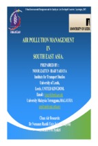 Urban air management in south east asia noor zaitun haji yahaya