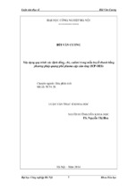 Luận văn thạc sĩ khoa học xây dựng quy trình xác định đồng, chì, cadimi trong mẫu huyết thanh bằng phương pháp quang phổ plasma cặp cảm ứng (icp oes)