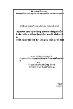 Nghiên cứu xây dựng định hướng chiến lược về cơ cấu sản phẩm hàng xuất khẩu của việt nam tới thị trường eu đến năm 2010