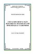 Chất lượng dịch vụ ngân hàng điện tử_ so sánh giữa mô hình servqual và gronross