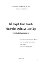 đề tài kế hoạch kinh doanh sản phẩm quần áo cao cấp thương mại điện tử hv công nghệ bưu chính viễn thông (1)