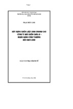 Luận văn thạc sĩ xây dựng chiến lược kinh doanh cho công ty bảo hiểm châu á – ngân hàng công thương đến năm 2010