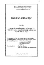 Luận văn thạc sĩ chính sách phát triển nhân lực và thu hút nhân tài công nghệ thông tin thành phố đà nẵng