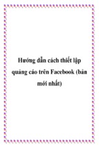 Hướng dẫn cách thiết lập quảng cáo trên facebook (bản mới nhất)