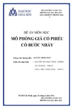 đề án môn học4 mô phỏng giá cổ phiếu có bước nhảy