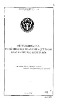 Luận văn thạc sĩ đề tài khoa học cơ sở khoa học hoàn thiện quy trình quản lý thu bảo hiểm xã hội