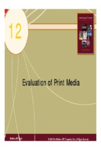 Evaluation of print media