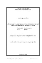 Luận văn thạc sĩ công nghệ vsat ip trong cung cấp thông tin hỗ trợ phát triển kinh tế xã hội cấp xã